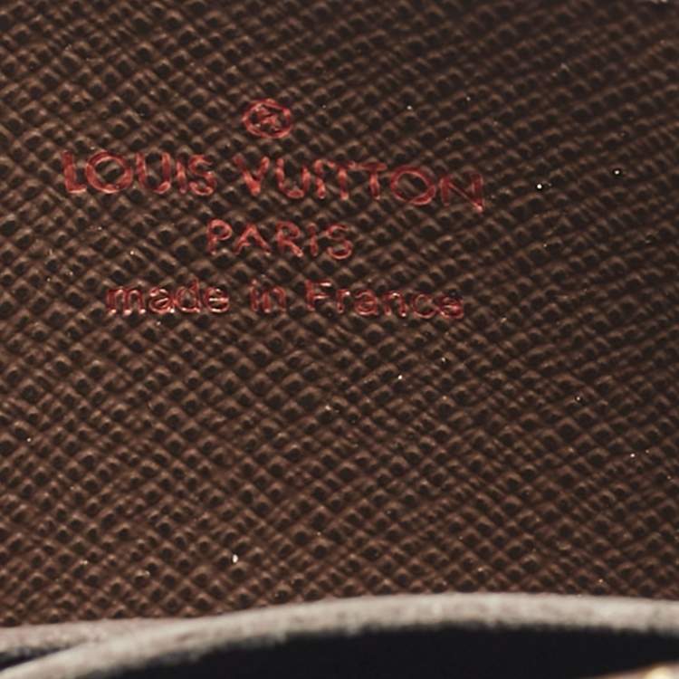 Pre Owned Louis Vuitton Damier Ebene Canvas Zippy Coin Purse