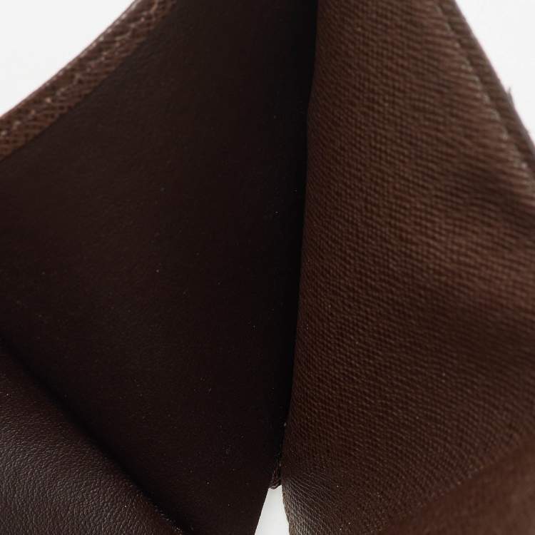 Pre Owned Louis Vuitton Damier Ebene Canvas Elise Wallet