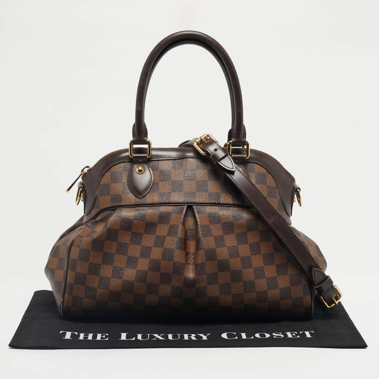 Pre Owned Louis Vuitton Damier Ebene Canvas Trevi PM Bag