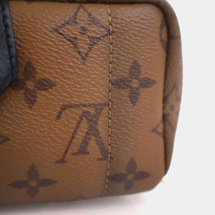 Pre Owned Louis Vuitton Palm Springs Mini Brown, Tan Monogram Coated Canvas Mini Backpack