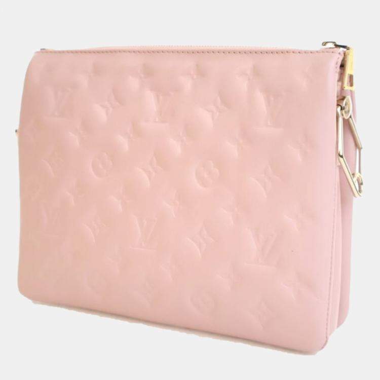 Pre Owned Louis Vuitton Coussin PM Monogram Embossed Lambskin Leather Shoulder Bag