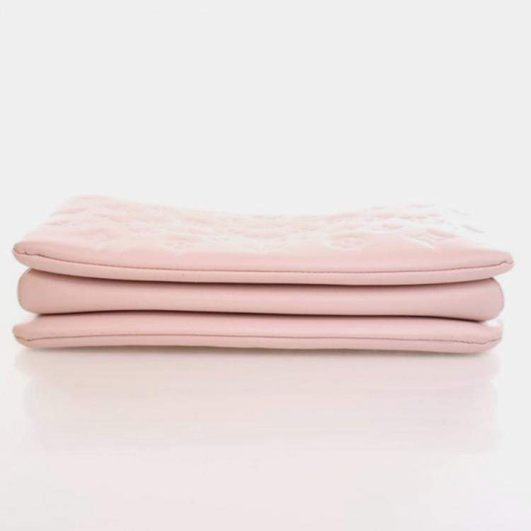 Pre Owned Louis Vuitton Coussin PM Monogram Embossed Lambskin Leather Shoulder Bag