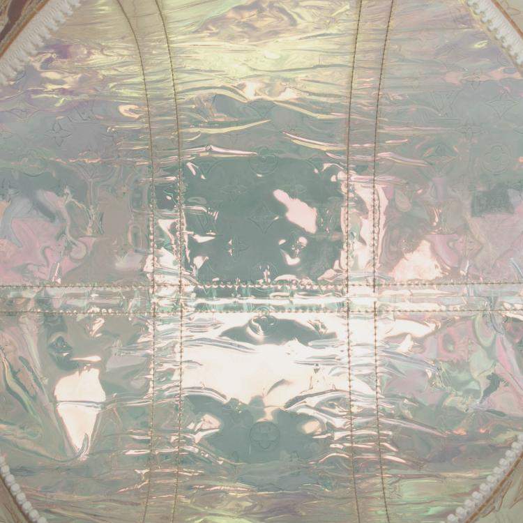 Pre Owned Louis Vuitton Monogram Prism Keepall Bandouliere 50 Multicolor PVC Coated Canvas Duffel Bag