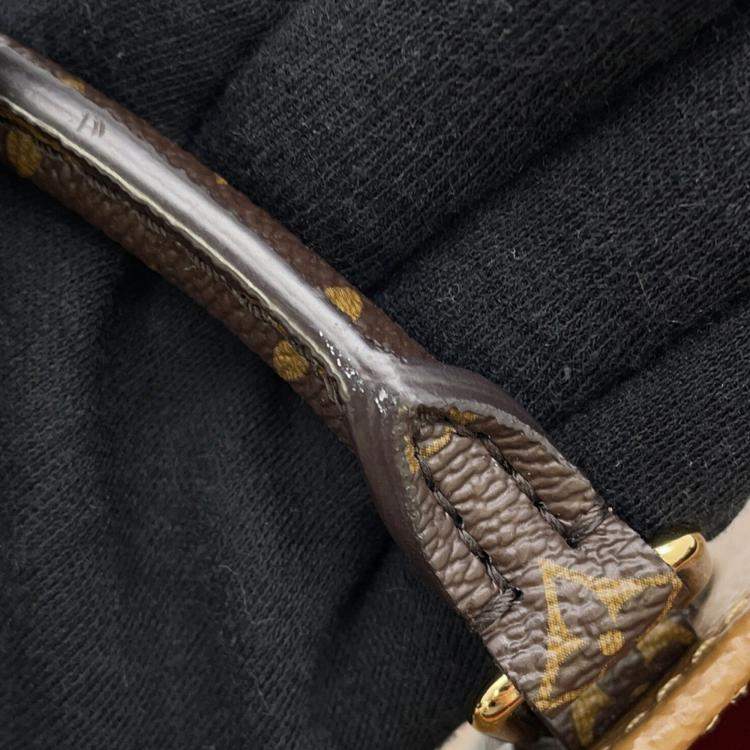 Pre Owned Louis Vuitton On-The-Go PM Brown Beige Monogram Reverse Giant Canvas Tote Bag