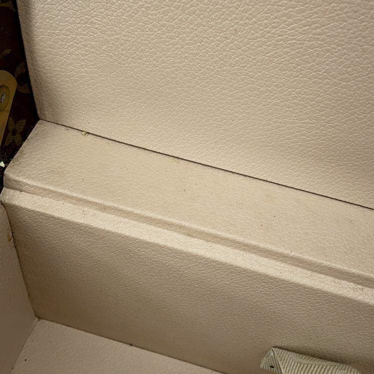 Pre Owned Louis Vuitton Monogram Visten Trunk 70 Brown Monogram Canvas Travel Bag