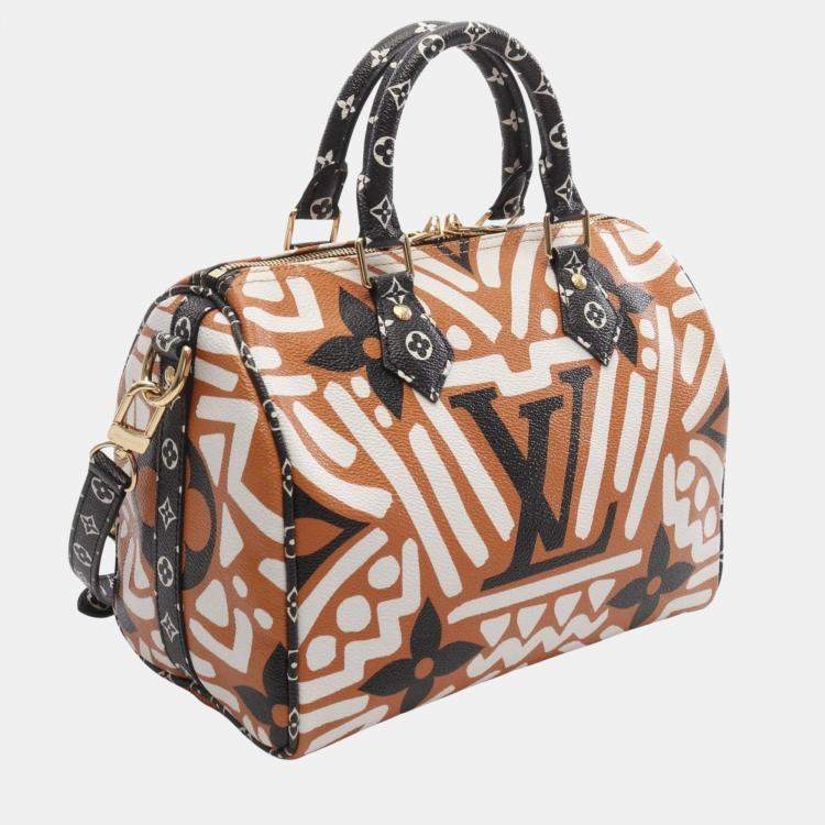 Pre Owned Louis Vuitton LV Crafty Speedy Bandouliere 25 Multicolor Monogram Giant Coated Canvas Top Handle Bag