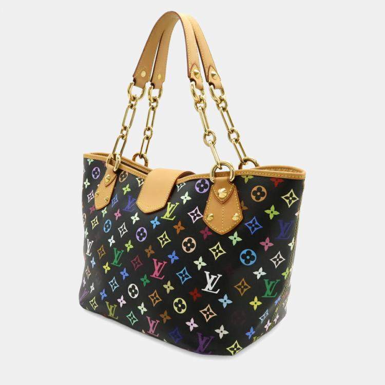مملوكة مسبقًا Louis Vuitton Annie GM Black Monogram Multicolore Canvas Tote Bag