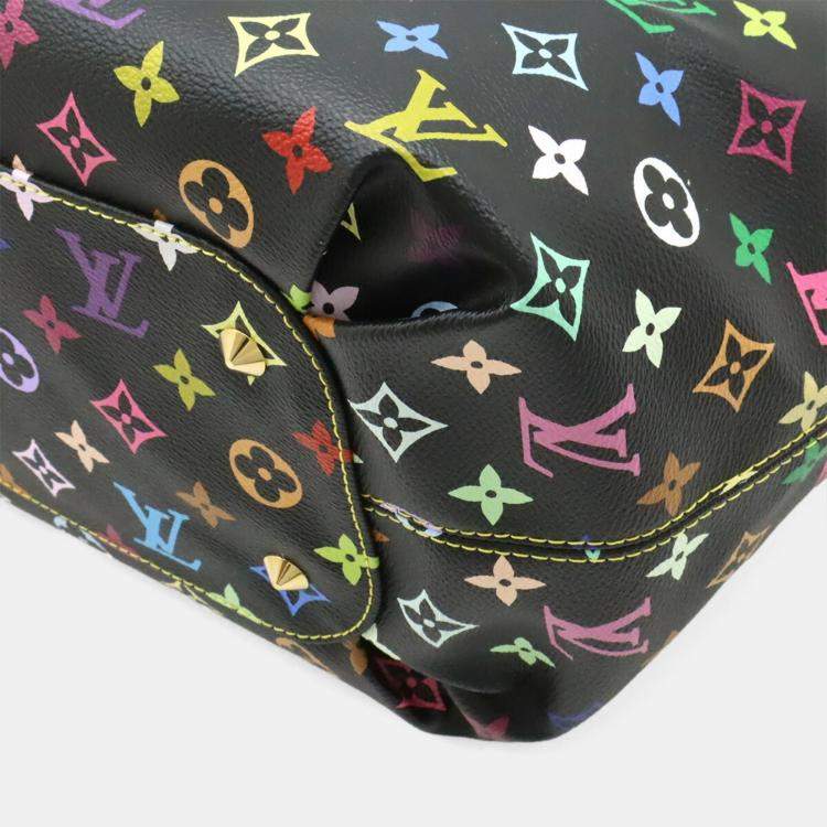 مملوكة مسبقًا Louis Vuitton Annie GM Black Monogram Multicolore Canvas Tote Bag