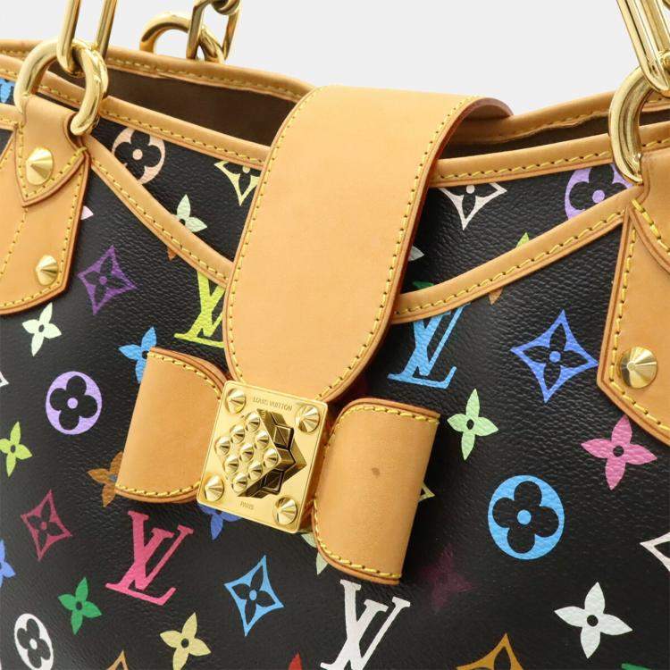 مملوكة مسبقًا Louis Vuitton Annie GM Black Monogram Multicolore Canvas Tote Bag