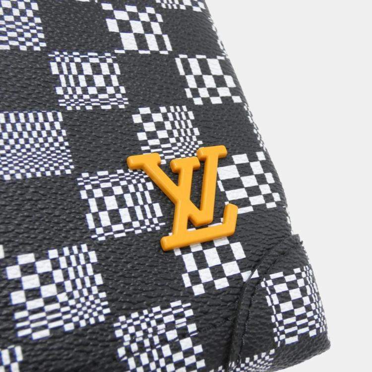 Pre Owned Louis Vuitton Damier Distorted Steamer XS Damier Coated Canvas Shoulder Bag