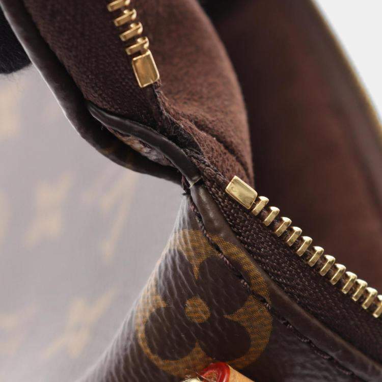 Pre Owned Louis Vuitton Monogram Mini Brown Coated Canvas and Leather Bum Bag