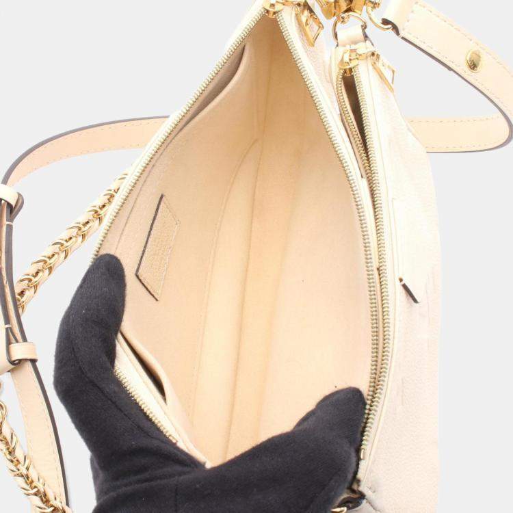 Pre Owned Louis Vuitton Multi Pochette Accessoires Cream Monogram Empreinte Leather Shoulder Bag