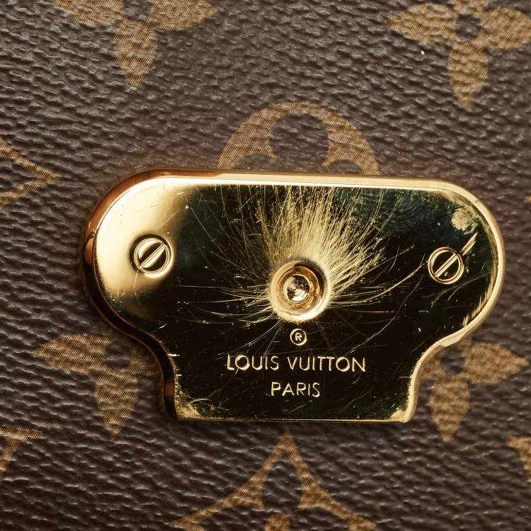 Pre Owned Louis Vuitton Bordeaux Monogram Canvas Saint Placide Bag