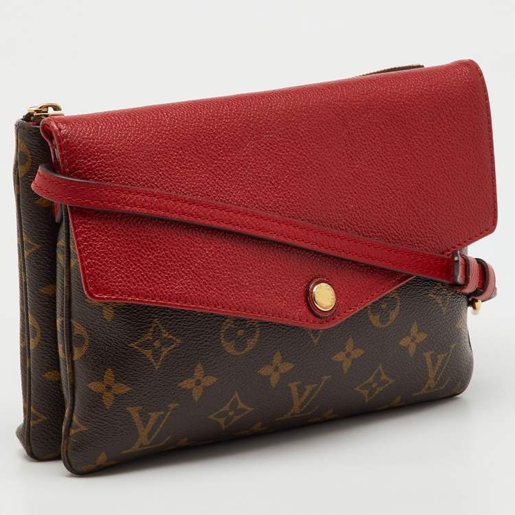 Pre Owned Louis Vuitton Cerise Monogram Canvas Twice Bag