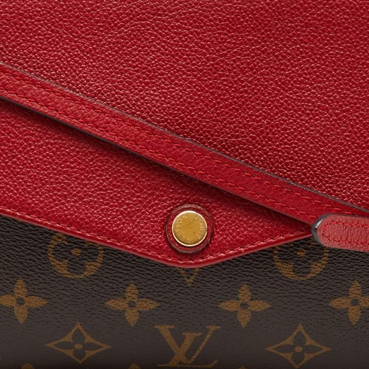 Pre Owned Louis Vuitton Cerise Monogram Canvas Twice Bag