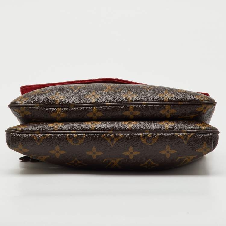 Pre Owned Louis Vuitton Cerise Monogram Canvas Twice Bag