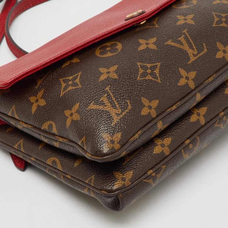 Pre Owned Louis Vuitton Cerise Monogram Canvas Twice Bag