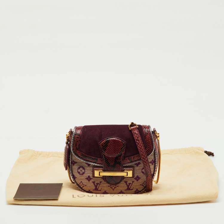 Pre Owned Louis Vuitton Python Monogram Empire Ponant Bag