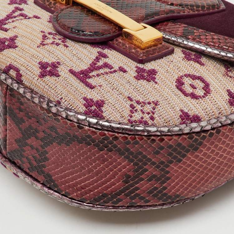 Pre Owned Louis Vuitton Python Monogram Empire Ponant Bag