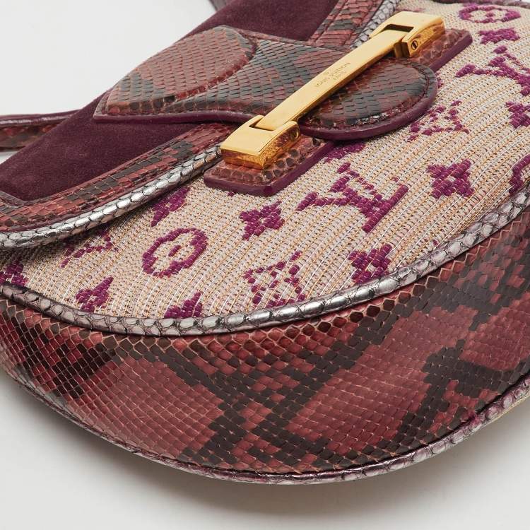 Pre Owned Louis Vuitton Python Monogram Empire Ponant Bag