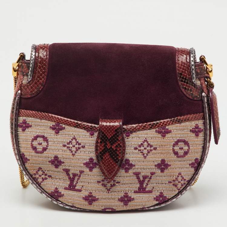 Pre Owned Louis Vuitton Python Monogram Empire Ponant Bag