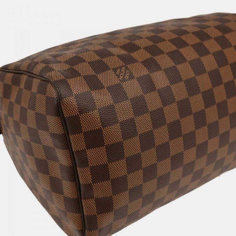 Pre Owned Louis Vuitton Damier Speedy 30 Canvas Top Handle Bag