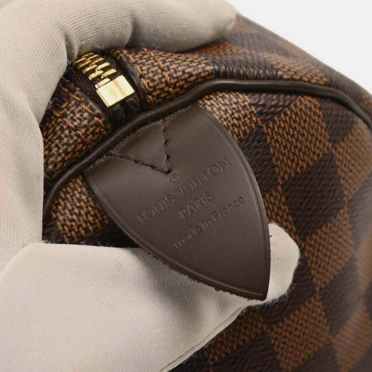 Pre Owned Louis Vuitton Damier Speedy 30 Canvas Top Handle Bag