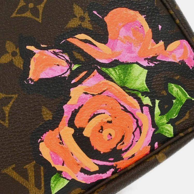 Pre Owned Louis Vuitton Pochette Accessoires Pink Monogram Canvas Clutch Bag