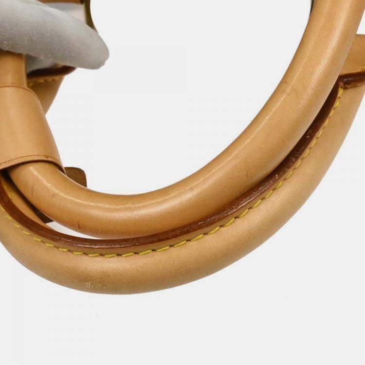 Pre Owned Louis Vuitton Keepall 45 Brown Red Monogram Canvas Duffle Bag