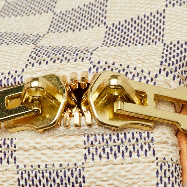 Pre Owned Louis Vuitton Damier Azur Canvas Keepall Bandoulière 55 Bag