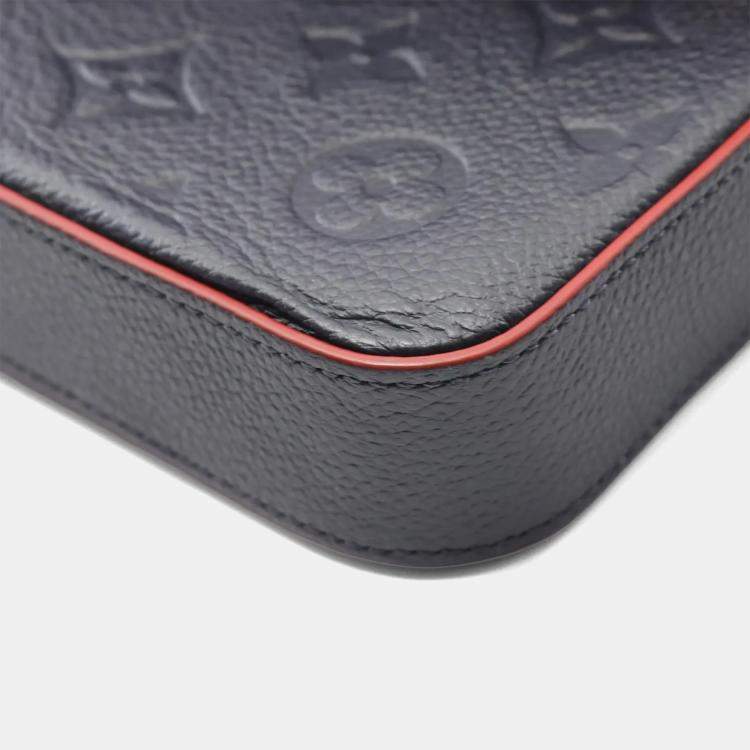 Pre Owned Louis Vuitton Pochette Félicie Blue LV Monogram Shoulder Bag