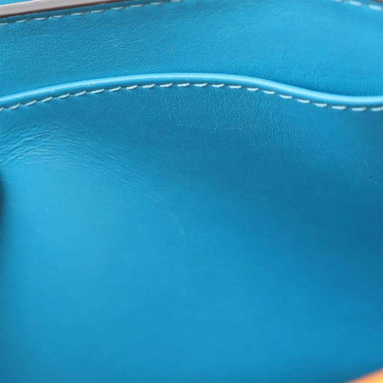 Pre Owned Louis Vuitton Pont 9 Orange Leather Crossbody Bag