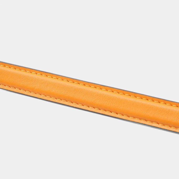 Pre Owned Louis Vuitton Pont 9 Orange Leather Crossbody Bag