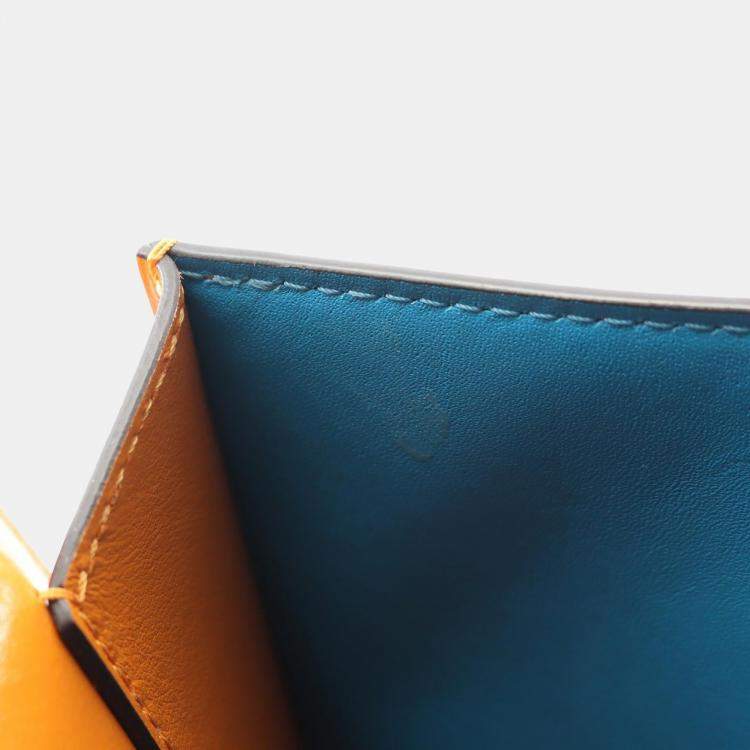 Pre Owned Louis Vuitton Pont 9 Orange Leather Crossbody Bag