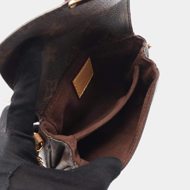 Pre Owned Louis Vuitton Metis Brown Monogram Canvas Shoulder Bag