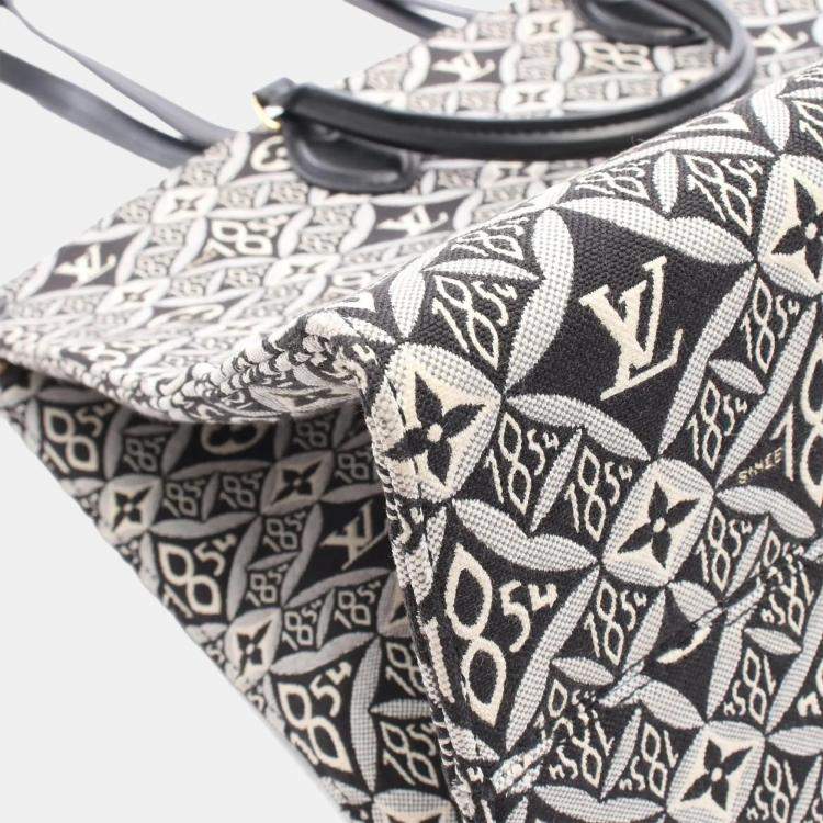 Pre Owned Louis Vuitton OnTheGo Limited Edition Since 1854 Monogram Jacquard Tote Bag