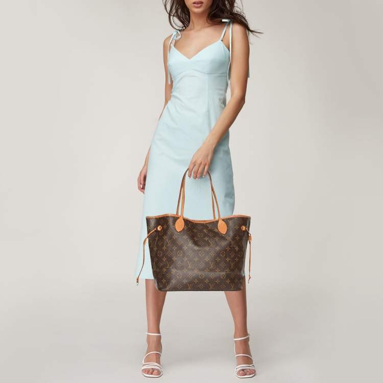 Pre Owned Louis Vuitton Monogram Canvas Neverfull MM NM Bag