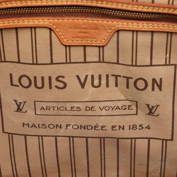 Pre Owned Louis Vuitton Monogram Canvas Neverfull MM NM Bag