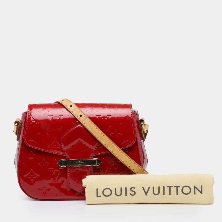 Pre Owned Louis Vuitton Bellflower PM Monogram Vernis Leather Crossbody Bag
