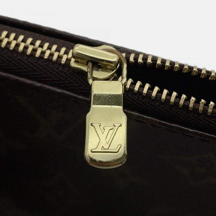 Pre Owned Louis Vuitton Pochette Accessoires Panda Takashi Murakami Brown Monogram Canvas Shoulder Bag