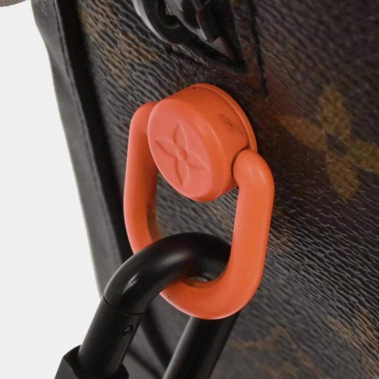 Pre Owned Louis Vuitton Monogram Solar Ray Soft Trunk Black Orange Monogram Canvas Shoulder Bag