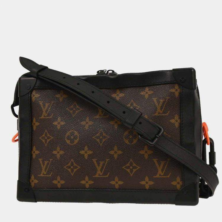 Pre Owned Louis Vuitton Monogram Solar Ray Soft Trunk Black Orange Monogram Canvas Shoulder Bag