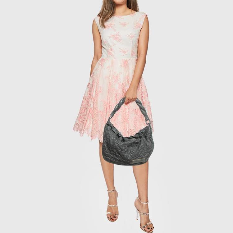 Pre Owned Louis Vuitton Anthracite Monogram Leather Olympe Nimbus GM Bag