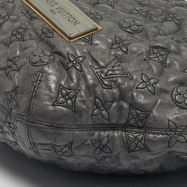 Pre Owned Louis Vuitton Anthracite Monogram Leather Olympe Nimbus GM Bag