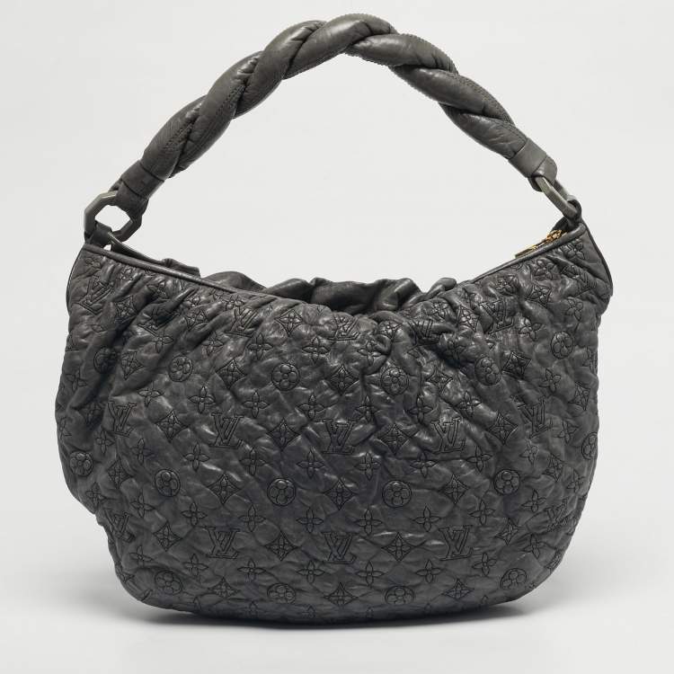 Pre Owned Louis Vuitton Anthracite Monogram Leather Olympe Nimbus GM Bag