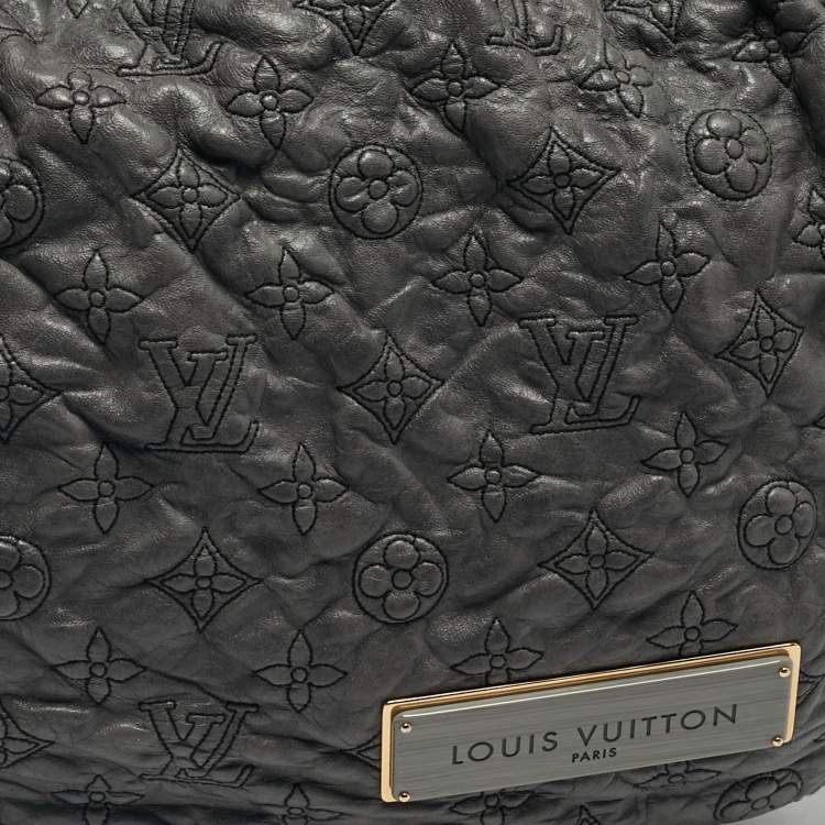 Pre Owned Louis Vuitton Anthracite Monogram Leather Olympe Nimbus GM Bag