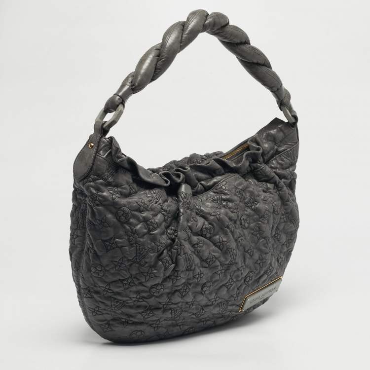 Pre Owned Louis Vuitton Anthracite Monogram Leather Olympe Nimbus GM Bag
