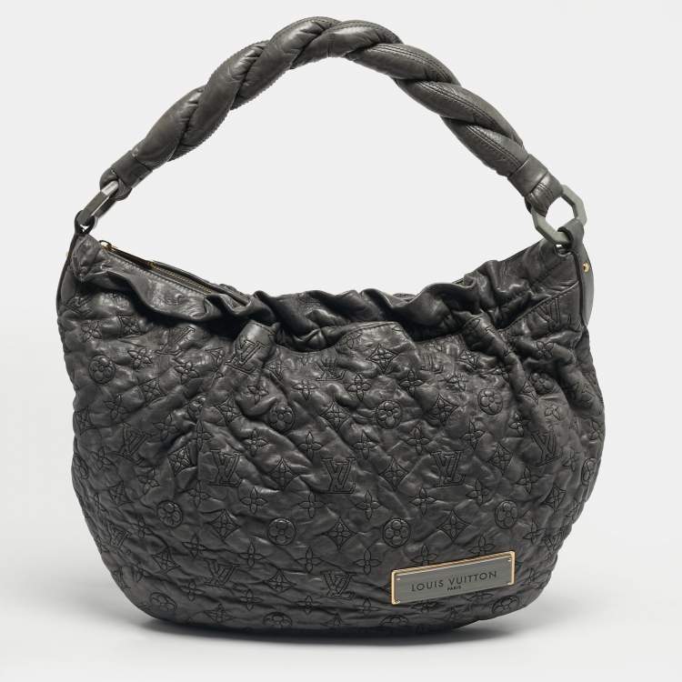 Pre Owned Louis Vuitton Anthracite Monogram Leather Olympe Nimbus GM Bag