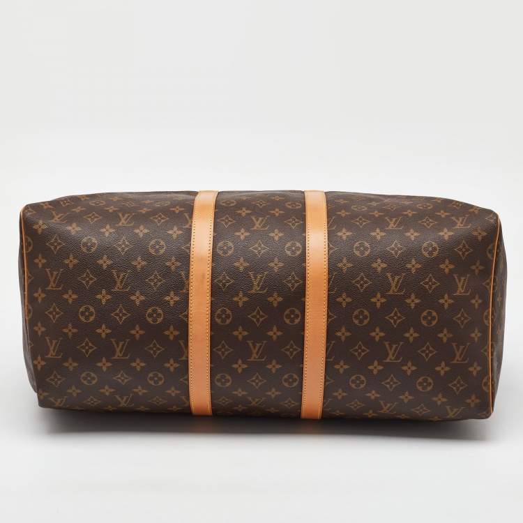 Pre Owned Louis Vuitton Monogram Canvas Keepall 55 Bag