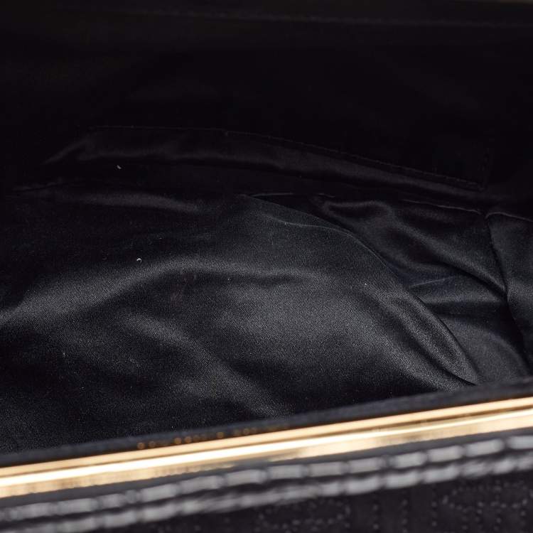 Pre Owned Louis Vuitton Black Suede and Patent Leather Limited Edition Motard Afterdark Bag
